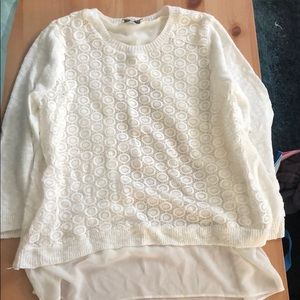 Lucky Brand white blouse size medium